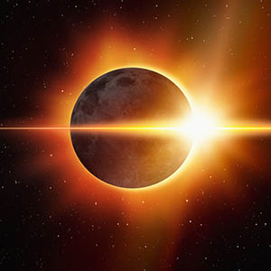 Releasing Negative Energy in the 2024 Solar Eclipse