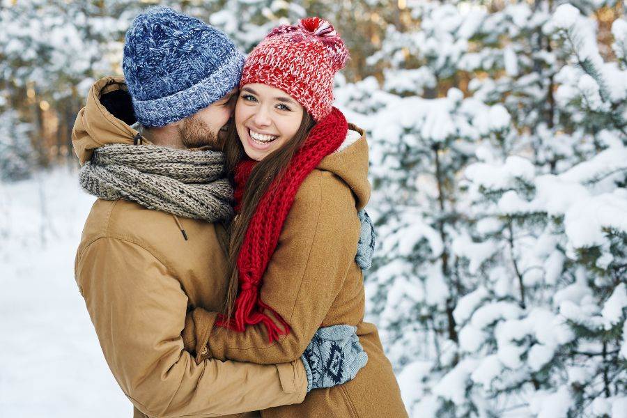 Young couple in a park