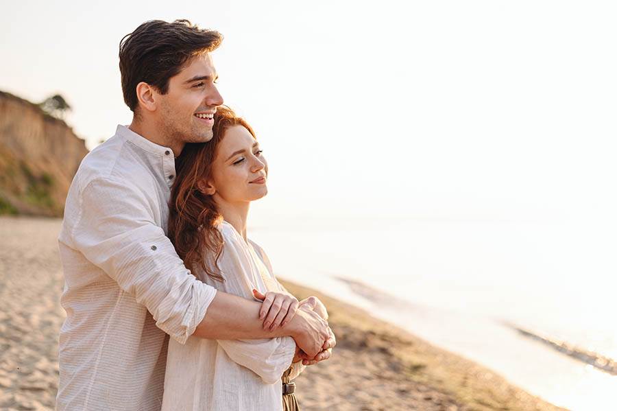 Lovers at the beach